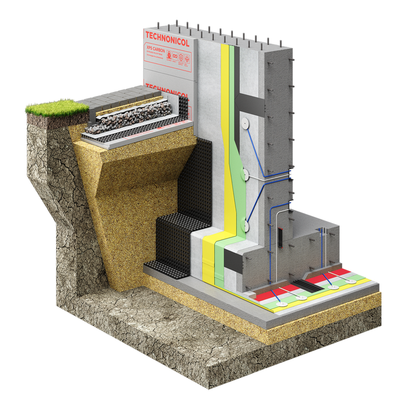 Обзор решений для гидроизоляции фундаментов заглубленных зданий с полимерными мембранами.