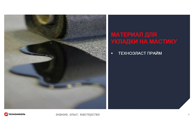 Курс по строительству в Академии ТЕХНОНИКОЛЬ «Материал для укладки на мастику»